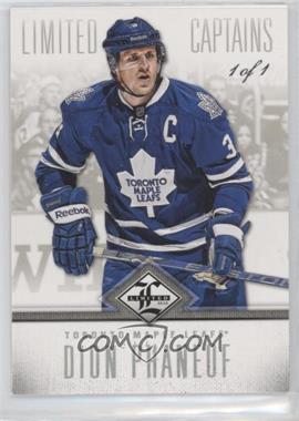 2012-13 Panini Limited - [Base] - Platinum #177 - Limited Captains - Dion Phaneuf /1