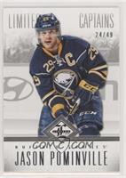 Limited Captains - Jason Pominville [Noted] #/49