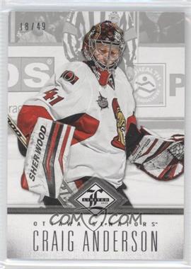 2012-13 Panini Limited - [Base] - Silver #8 - Craig Anderson /49