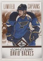 Limited Captains - David Backes #/199