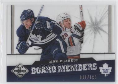 2012-13 Panini Limited - Board Members #BM-6 - Dion Phaneuf /199