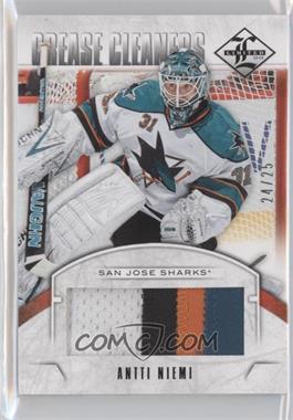 2012-13 Panini Limited - Crease Cleaners Materials - Prime #CC-AN - Antti Niemi /25