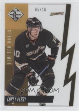 2012-13 Panini Limited - Limited Duels - Gold #LD-16A - Corey Perry /10