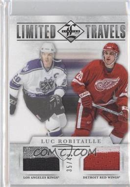 2012-13 Panini Limited - Limited Travels Dual Materials - Prime #TD-LR - Luc Robitaille /49