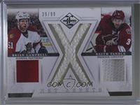 Brian Campbell, Keith Yandle [Good to VG‑EX] #/99