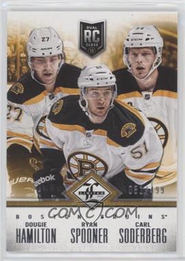 2012-13 Panini Limited - Rookie Redemptions #R-BOS - Boston Bruins (Dougie Hamilton, Ryan Spooner, Carl Soderberg) /499