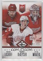 Detroit Red Wings (Brian Lashoff, Danny DeKeyser, Petr Mrazek) #/499