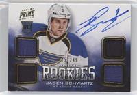 Prime Rookies - Jaden Schwartz [EX to NM] #/249