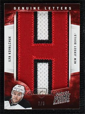 2012-13 Panini Prime - Genuine Letters #27 - Ilya Kovalchuk /9