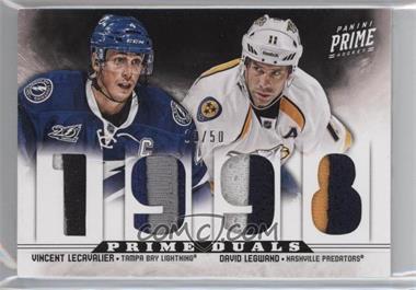 2012-13 Panini Prime - Prime Duals - Prime #26 - Vincent Lecavalier, David Legwand /50