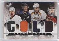 Brenden Morrow, Mike Richards, Shea Weber, Martin Brodeur #/50