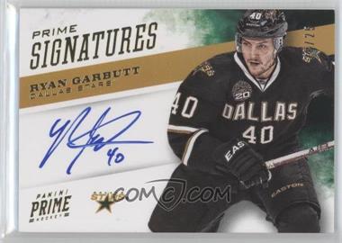 2012-13 Panini Prime - Prime Signatures - Gold #58 - Ryan Garbutt /25