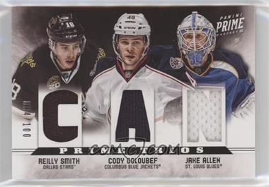 2012-13 Panini Prime - Prime Trios #24 -  Reilly Smith, Cody Goloubef, Jake Allen /100