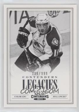 2012-13 Panini Rookie Anthology - Contenders Legacies #L17 - Joe Sakic /999