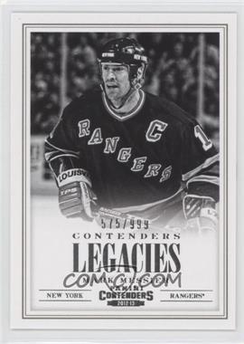 2012-13 Panini Rookie Anthology - Contenders Legacies #L2 - Mark Messier /999