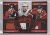 Chris Chelios, Jonathan Toews, Marian Hossa #/10