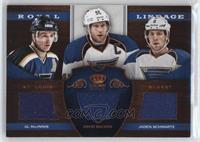 David Backes, Jaden Schwartz, Al MacInnis