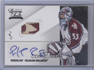 2012-13 Panini Rookie Anthology - Luxury Suite - Black Autographs #34 - Patrick Roy /1