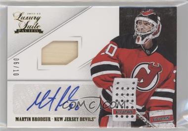 2012-13 Panini Rookie Anthology - Luxury Suite - Gold Autographs #28 - Martin Brodeur /10