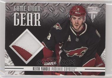 2012-13 Panini Rookie Anthology - Titanium Game Worn Gear - Patch #GG-KY - Keith Yandle /25