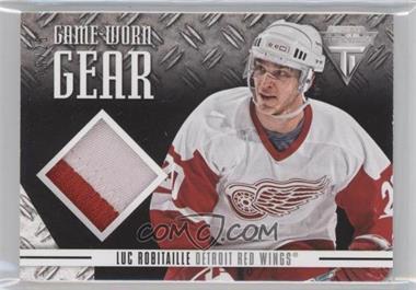 2012-13 Panini Rookie Anthology - Titanium Game Worn Gear - Patch #GG-LR - Luc Robitaille /25