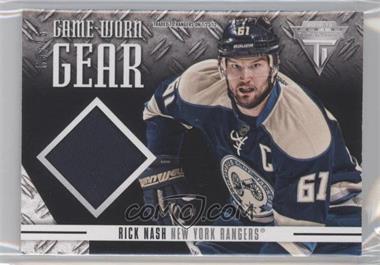 2012-13 Panini Rookie Anthology - Titanium Game Worn Gear - Patch #GG-RN - Rick Nash /25