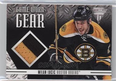 2012-13 Panini Rookie Anthology - Titanium Game Worn Gear - Prime #GG-LU - Milan Lucic /50