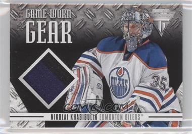 2012-13 Panini Rookie Anthology - Titanium Game Worn Gear - Prime #GG-NK - Nikolai Khabibulin /50