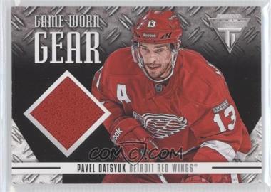 2012-13 Panini Rookie Anthology - Titanium Game Worn Gear #GG-PD - Pavel Datsyuk