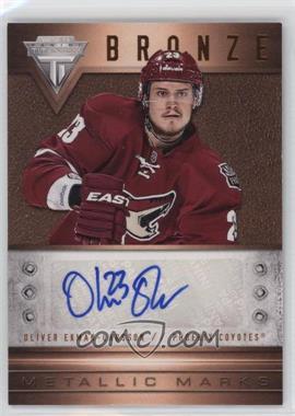 2012-13 Panini Rookie Anthology - Titanium Metallic Marks Autographs #45 - Oliver Ekman-Larsson