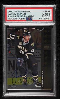 2012-13 SP Authentic - 94-95 SP Retro - Autographs #SP38 - Jaromir Jagr [PSA 9 MINT]