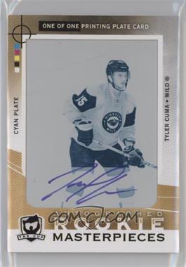 2012-13 SP Authentic - [Base] - The Cup Masterpieces Printing Plate Cyan Framed #SPA-223 - Autographed Future Watch - Tyler Cuma /1