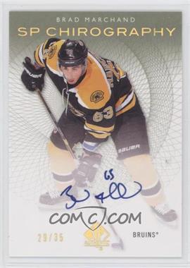 2012-13 SP Authentic - SP Chirography #SPC-BM - 2013-14 SP Authentic Update - Brad Marchand /35