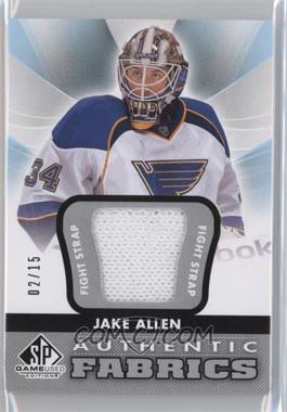 2012-13 SP Game Used Edition - Authentic Fabrics - Fight Strap #AF-JK - Jake Allen /15