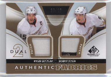 2012-13 SP Game Used Edition - Authentic Fabrics Dual - Patch #AF2-GR - Ryan Getzlaf, Bobby Ryan /25