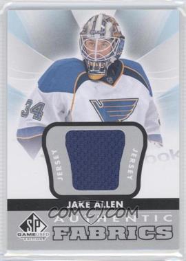 2012-13 SP Game Used Edition - Authentic Fabrics #AF-JK - Jake Allen