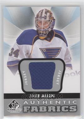 2012-13 SP Game Used Edition - Authentic Fabrics #AF-JK - Jake Allen