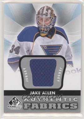 2012-13 SP Game Used Edition - Authentic Fabrics #AF-JK - Jake Allen