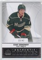 Authentic Rookies - Chay Genoway #/47