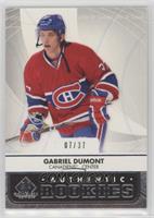 Authentic Rookies - Gabriel Dumont #/37