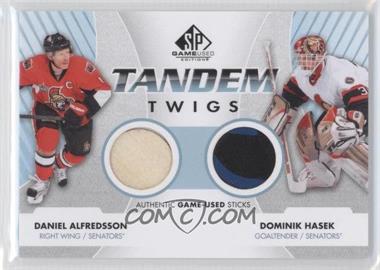 2012-13 SP Game Used Edition - Tandem Twigs Game-Used Sticks #TT-OTT - Daniel Alfredsson, Dominik Hasek