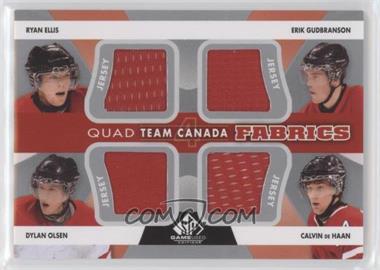 2012-13 SP Game Used Edition - Team Canada Fabrics #TC-39 - Ryan Ellis, Erik Gudbranson, Dylan Olsen, Calvin de Haan