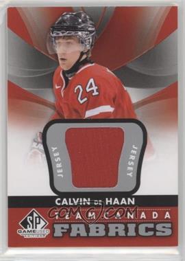 2012-13 SP Game Used Edition - Team Canada Fabrics #TC-9 - Calvin de Haan