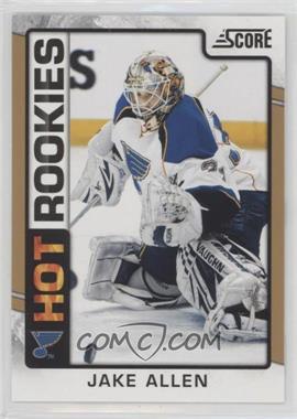 2012-13 Score - [Base] - Gold Rush #544 - Hot Rookies - Jake Allen