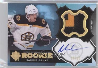 2012-13 Ultimate Collection - Autographed Ultimate Rookie - Patch #28 - Max Sauve /25