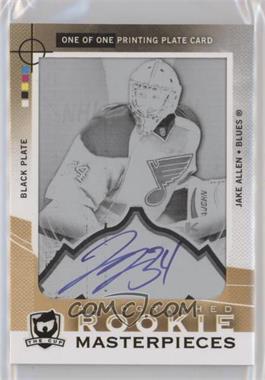 2012-13 Ultimate Collection - [Base] - The Cup Masterpieces Printing Plate Black Framed #ULT-42 - Autographed Rookie - Jake Allen /1