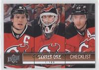 Checklist (Ilya Kovalchuk, Martin Brodeur, Zach Parise)