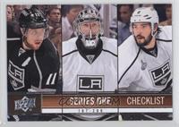 Checklist - Anze Kopitar, Jonathan Quick, Drew Doughty