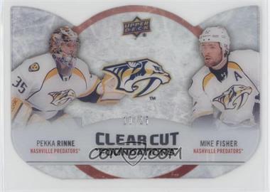 2012-13 Upper Deck - Clear Cut Foundations #CCF16 - Pekka Rinne, Mike Fisher /25