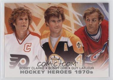 2012-13 Upper Deck - Hockey Heroes 1970s #HH39 - Bobby Orr, Bobby Clarke, Guy Lafleur